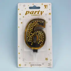 SH SH-936 №6 | Number Candle for Cakes Fast Ashgabat Delivery