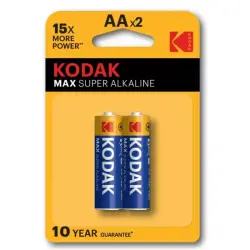 Kodak 00-00002688 | AA Batteries 2-Pack Long-Lasting Power