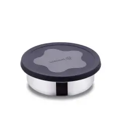 KORKMAZ A5620-2 | Storage Box Stainless Steel 18 cm Airtight Black