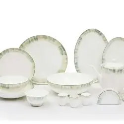 KORKMAZ A8279-2 | Dinner Set 87 pcs Porcelain