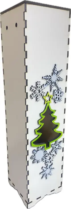 Gift Wine Box #2 - Elegant Packaging Solution for Standard Wine Bottles