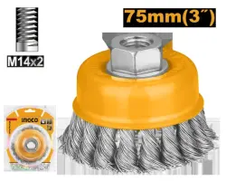 Ingco WB20751 Knot Wire Brush with Nut