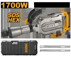 Ingco 1700W Demolition Hammer PDB17008 for Industrial Use
