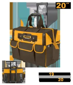 Ingco HRRTB2015 20-Inch Professional Wheeled Tool Bag