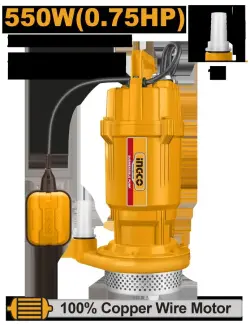 Ingco 25M Submersible Pump SPC5508 for Industrial & Agricultural Use