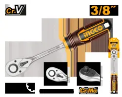 Ingco 3/8'' Ratchet Wrench HRTH0838 for Professional Use