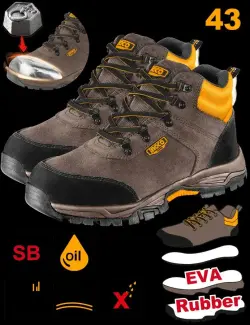 Ingco Protective Boots Size 43 SSH11SB.43
