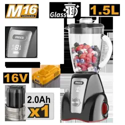 Ingco CJB052K Wireless Stationary Blender 16V 300W 1.5L