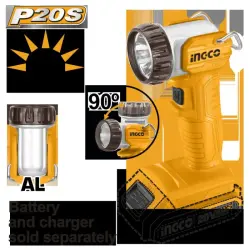 Ingco CWLI2038 20V Cordless Work Lamp 270Lm (No Battery)