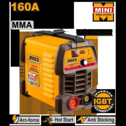 Ingco MMA 160A Inverter Welding Machine, 30% Duty, 81V, Model ING-MMA16049
