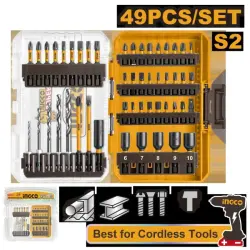 Ingco 49-Piece Impact Bit Set PH, PZ, SL (AKDL24906)