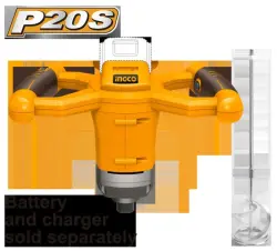 Ingco 20V Cordless Mixer (Model: MXLI2001) – Battery Not Included