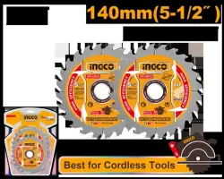 Ingco Ultra-Thin TCT Saw Blade Set 140mm 24T 2pcs TSB1403