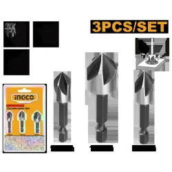 Ingco Countersink Set 90°, 3 pcs, Model DBCS0031