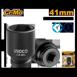 Ingco 1" DR. Impact Socket 41mm HHIS0141L for Industrial Applications