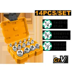 Ingco HKTETS0114 Professional Socket Set