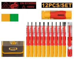Ingco Insulated Replacement Set 12 pcs HKISD1201