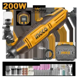 Ingco MG2008 Electric Engraver 200W Set with 153 Accessories