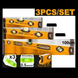 Ingco 3-Piece Spirit Level Set HSL10203