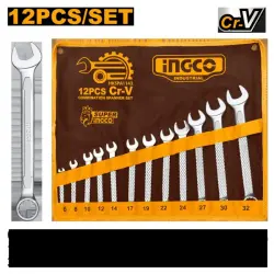 Ingco 12-Piece Combination Wrench Set 6-32mm HKSPA1143