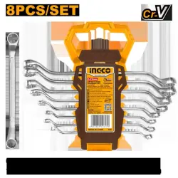 Ingco 8-Piece Offset Ring Wrench Set HKSPA3088