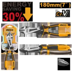 Ingco Reinforced Lever Side Cutters 7” (180mm) Cr-V HHHDCP28180