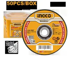 Ingco Metal Abrasive Disc Set 115x1.0mm 50 pcs – Model MCD1011550