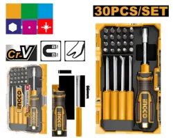 Ingco 30-Piece Interchangeable Screwdriver and Bit Set AKISD3001