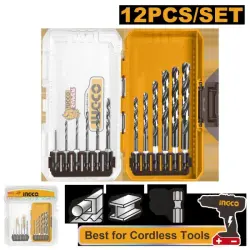Ingco HSS Metal Drill Bit Set, 12 pcs, Model AKDL11206