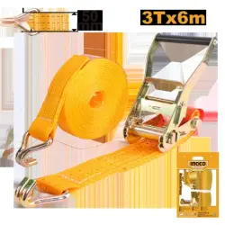 Ingco HRSP361 6m 3T Load Binding Strap for Cargo Securing