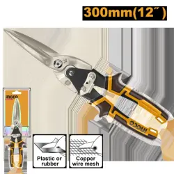 Ingco HTSN0112S Long Metal Shears 300mm for Professional Sheet Metal Cutting