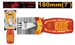 Ingco 1000V Insulated Heavy-Duty Diagonal Cutters 7in 180mm