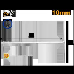 Ingco 10mm T-şekilli gapjyk açar (HTSW1008) – hünärmen üçin