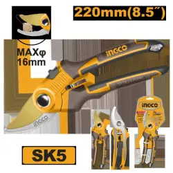 Ingco Secateurs 8.5r 220mm Professional Pruning Tool HPS0601