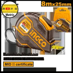 Рулетка профессиональная Ingco Метр II 8м*25мм HSMT08081E
