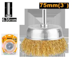 Ingco WB30751 Wire Brush for Drill 75mm – Industrial Cleaning Tool