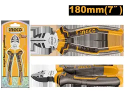 Ingco HDCP08188 7-inch Side Cutters 180mm for Professional Use