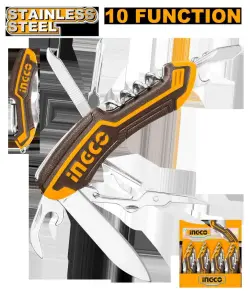 Ingco 10-in-1 Multifunctional Knife HMFK8108 Durable