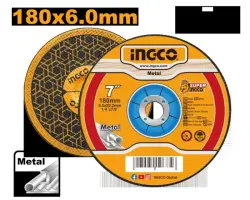Ingco MGD601801 Abrasive Grinding Disc for Metal 180x6.0mm