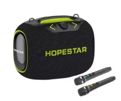 HOPESTAR PARTY BOX | Desktop Audio Speaker 2 Microphones
