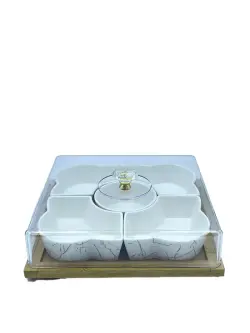 JD JD8170-H28 | Square Sectioned Tray for Dried Fruits Durable Plastic