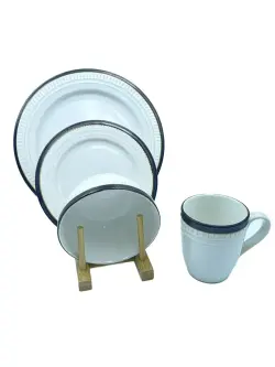 0756-2 | Dinner Set 16 pcs White, 4 Persons, Glazed Ceramic