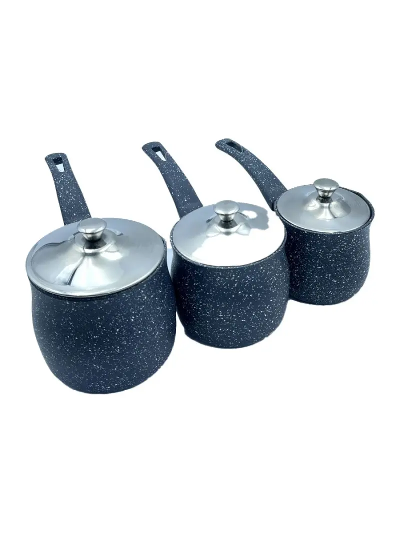 UAKEEN VK-23 | Turkish Coffee Pot Set Granite Coated 6PCS