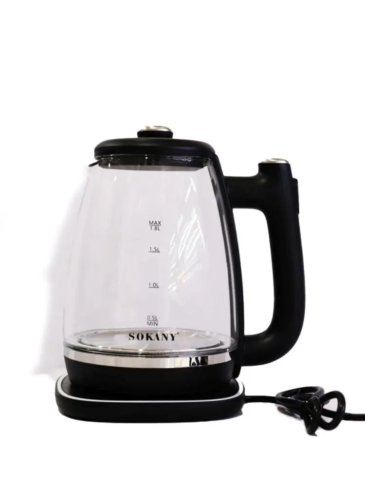 SOKANY SK-09034 | Электрический чайник стекло 1,8 л 1800 Вт