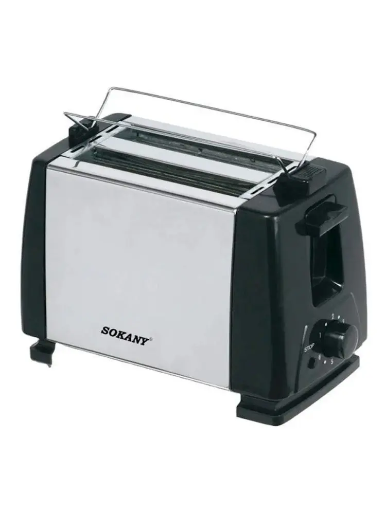 SOKANY SK-016S | Тостер 800 Вт, 2 слота, нержавеющая сталь