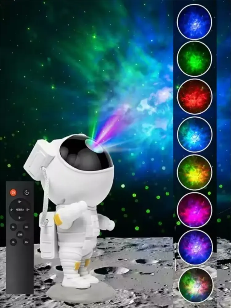 Космонавт MD-089 | Ночник-проектор звездного неба, мультицветные режимы