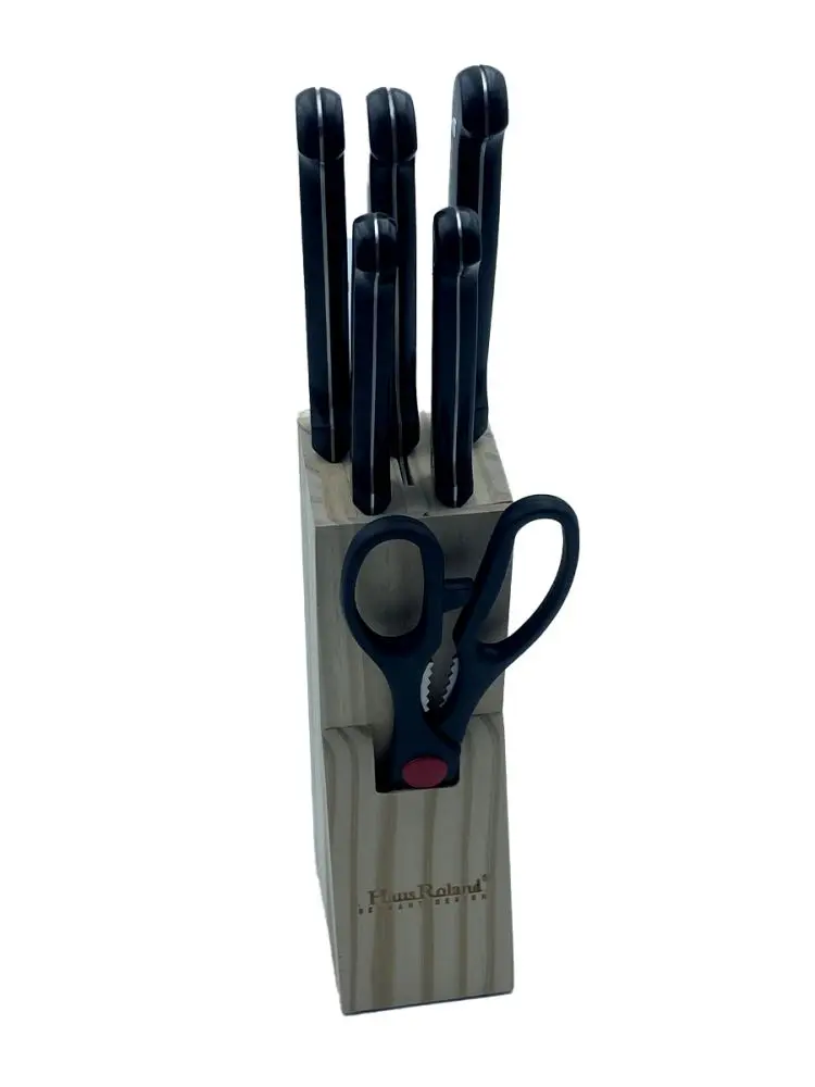 Haus Roland HR609-1 | Набор ножей 7 шт с деревянной подставкой