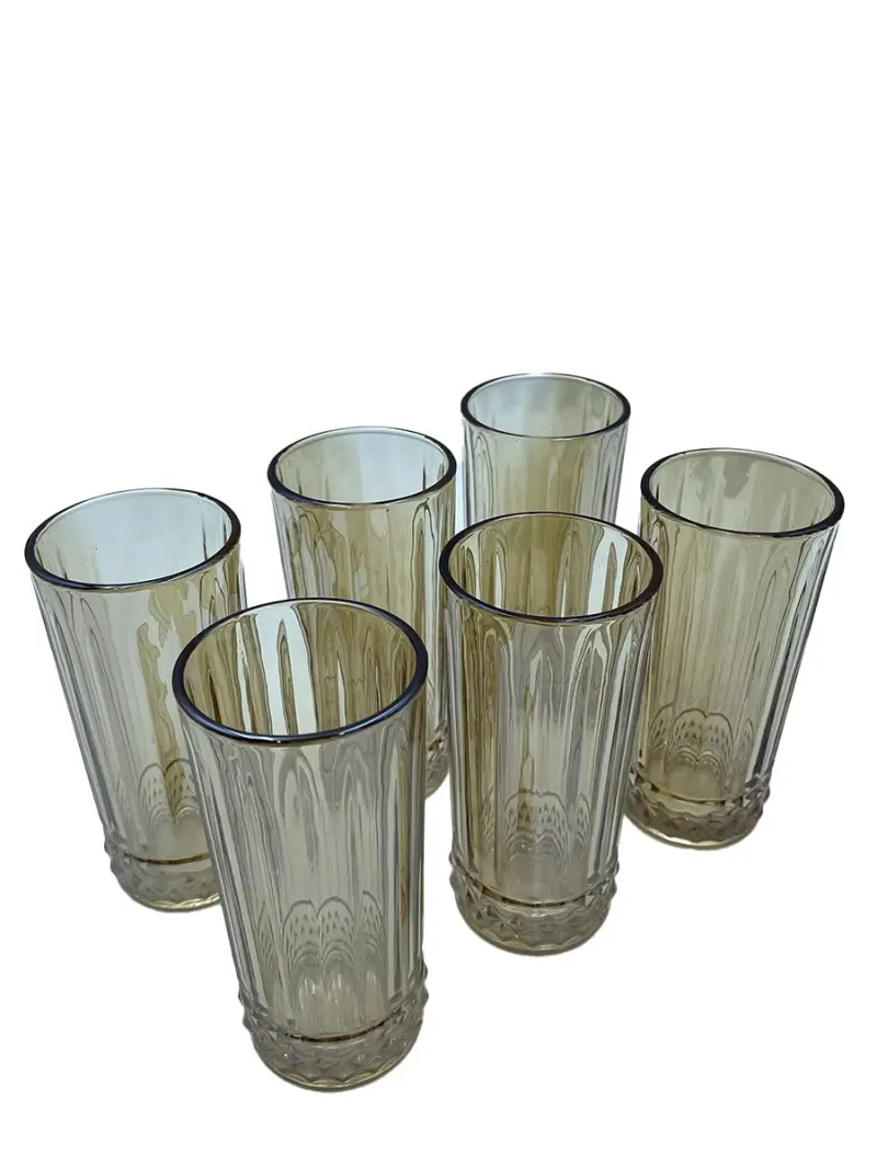 TK TK501-2HG | High Glass Set 6pcs Gold Rim Round Facets