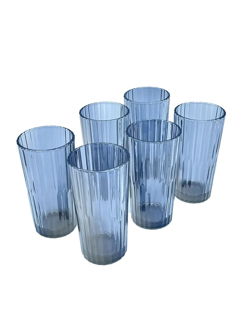 TY TY4337-2B | High Glass Set 6 pcs Grey Stripe