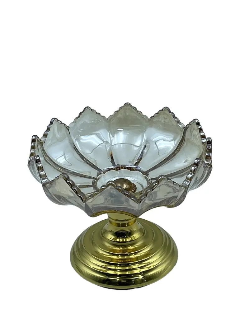 MAR MAR-1117 | Decorative Vase Gold 15 cm Triangular Edges